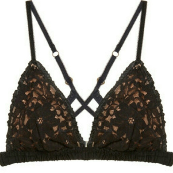 🍒NEW🍒 FOR LOVE & LEMONS SAGE LACE BRA & THONG SET - Picture 4 of 8